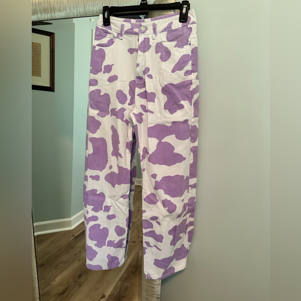 Shein Cow print pants